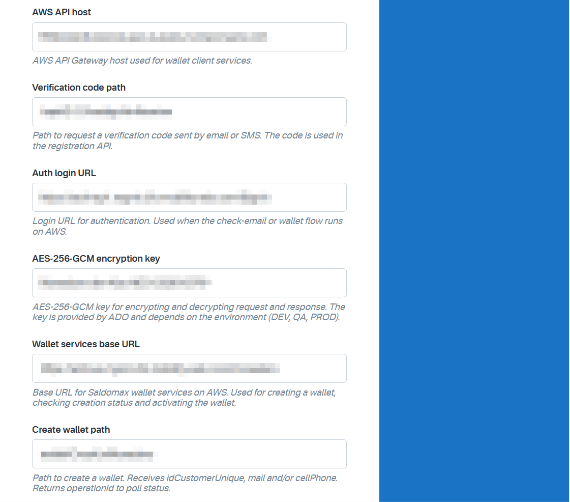 Saldo Max provider + 'saldo_max' + Parameters