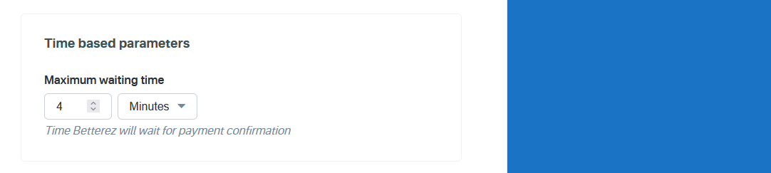 Adyen Terminal + Time based parameters Adyen Terminal + Time based parameters