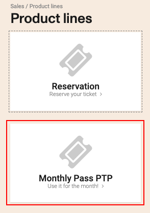Select Monthly Pass PTP
