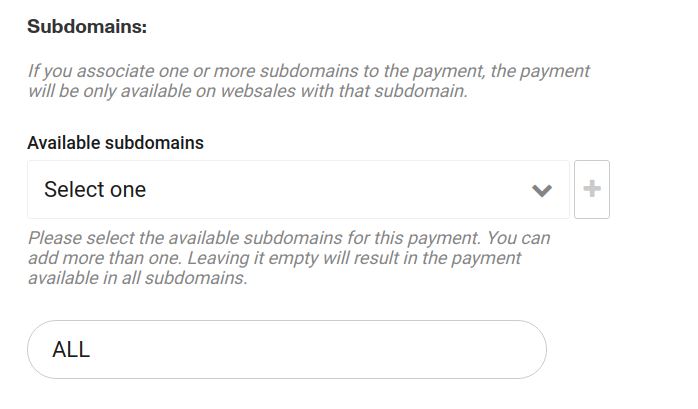 domains to payments assignment
