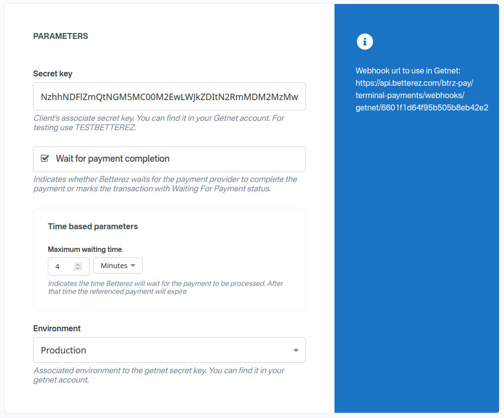 Default secret key config
