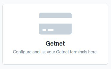 getnet's payment terminals menu
