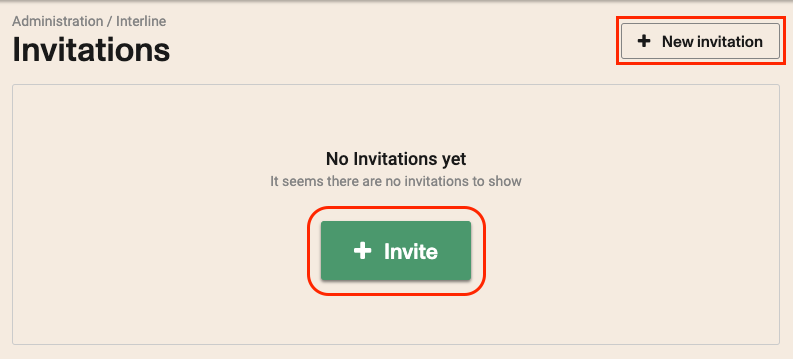create invitation