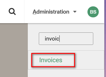 Invoice Search