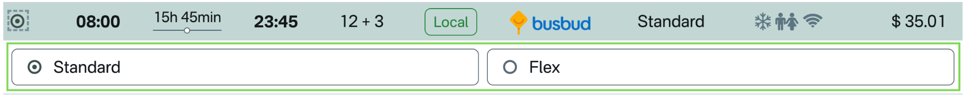 Fare Class Selection