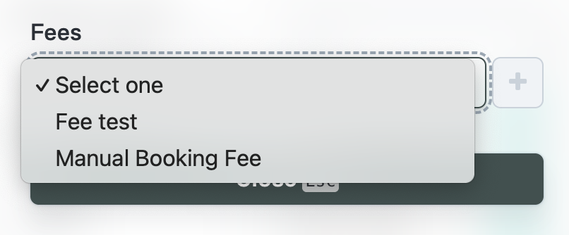 Manual Fee