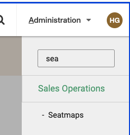 Seatmap navigation