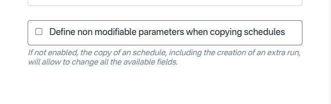 Define non modifiable parameters when copying schedules - initial state Define non modifiable parameters when copying schedules - initial state