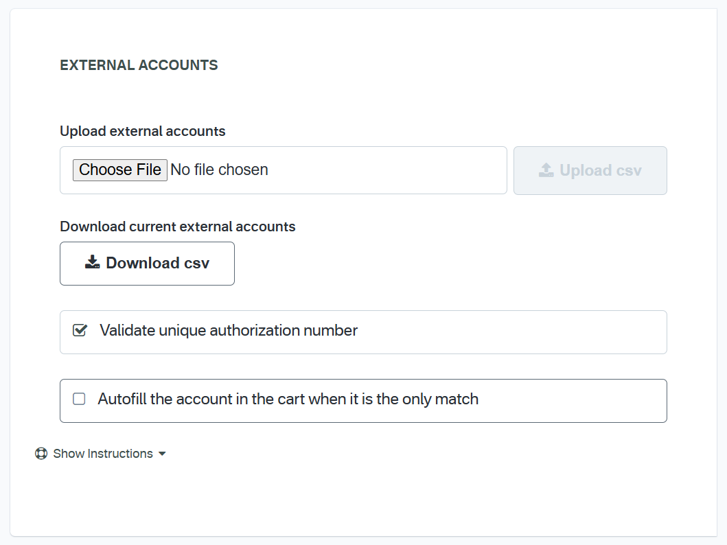 External Account