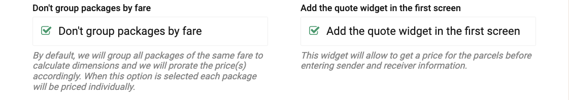 zone pricing extra features