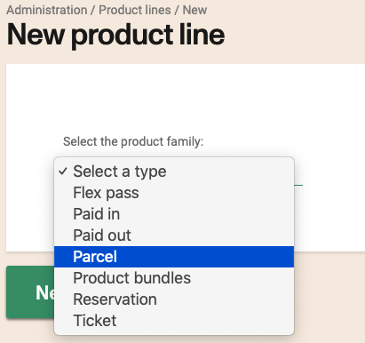 select parcel product family