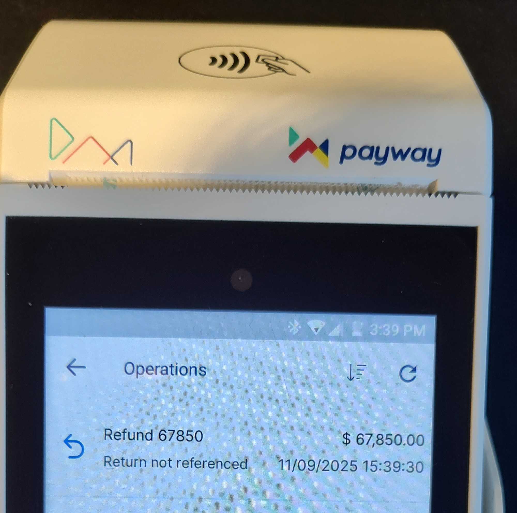 refund terminal 1