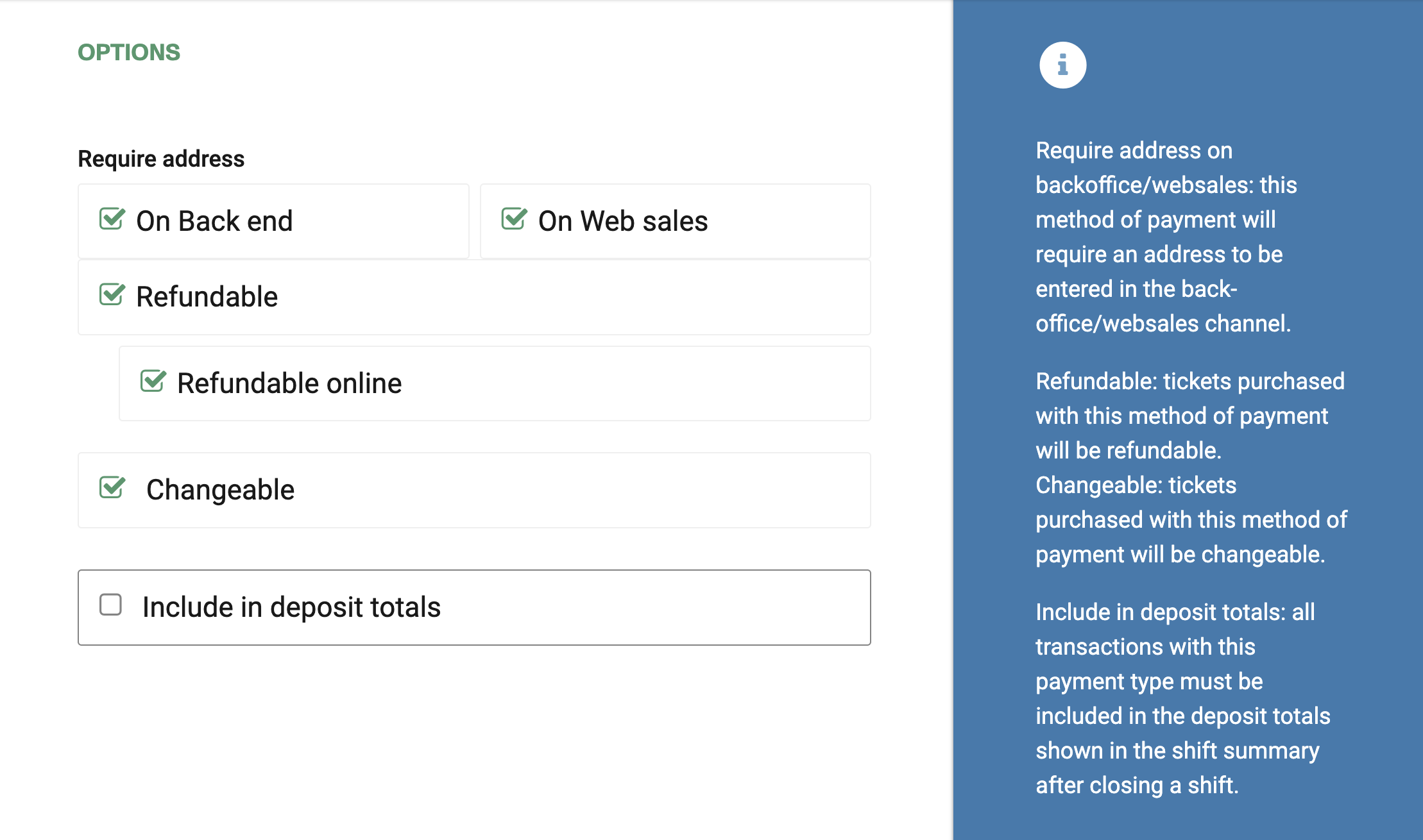 Referenced Inperson + Options