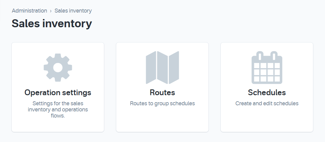 Sales Inventory Page