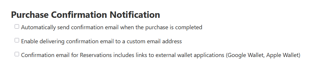 Purchase Confirmation Notification