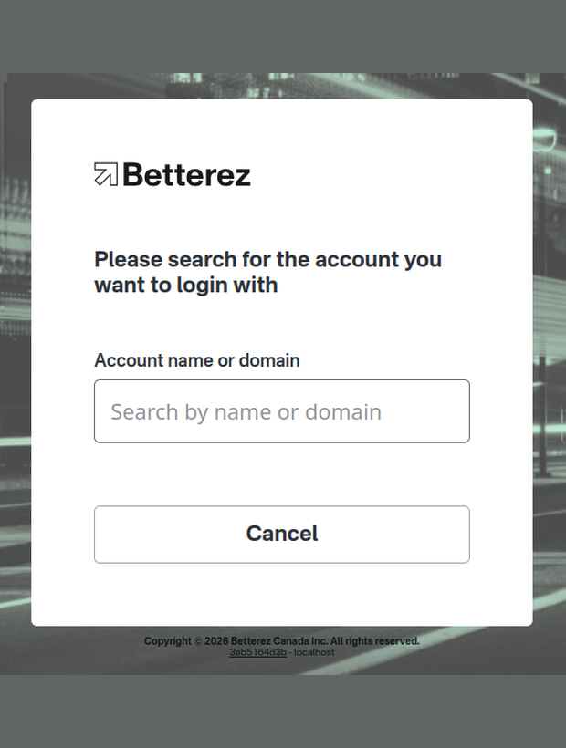 account selection search empty account selection search empty