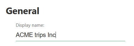 Display name Display name