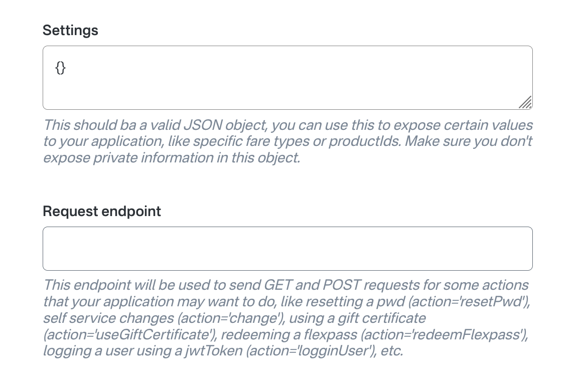 Application Keys Application Keys