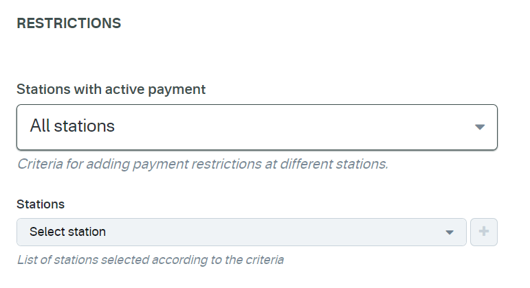 Restrictions