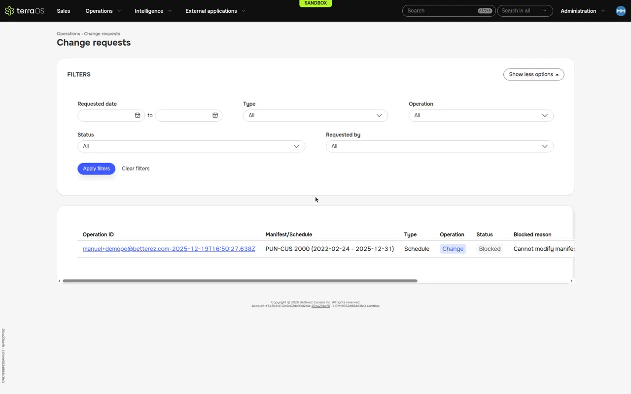 Filtered by Operation ID Filtered by Operation ID