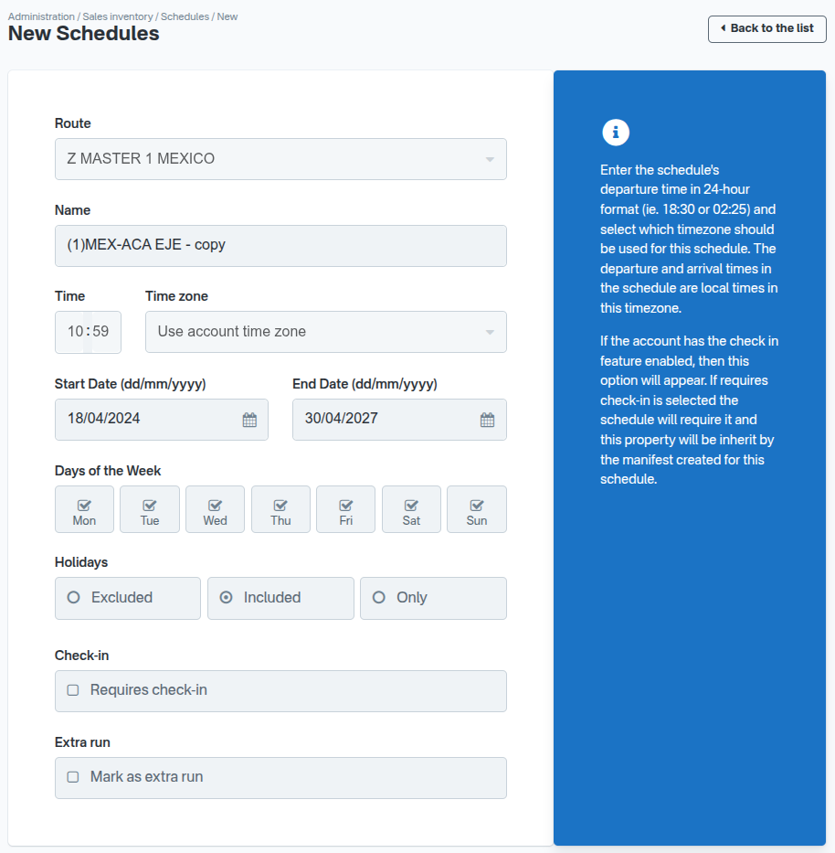 Schedule copy with non-modifiable fields disabled Schedule copy with non-modifiable fields disabled