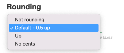 Rounding policies